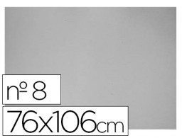 Hoja cartón gris nº 8 76x106cm. 0,8mm.